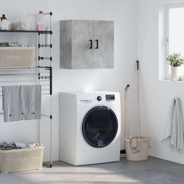 Berkfield Home Wall Cabinet Concrete Grey 60x31x60 cm Engineered Wood - Size: 60 x 31 x 60 cm - image 1