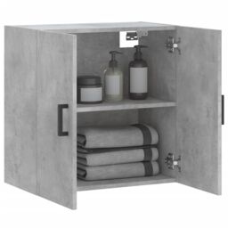 Berkfield Home Wall Cabinet Concrete Grey 60x31x60 cm Engineered Wood - Size: 60 x 31 x 60 cm - thumbnail 4