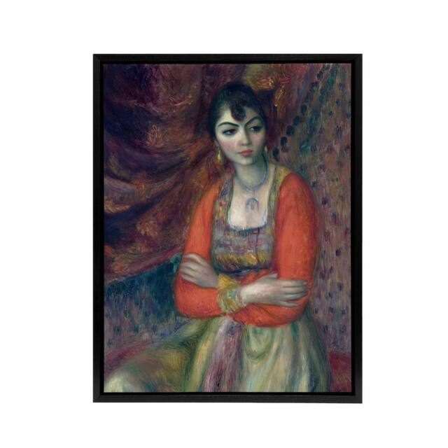 "Artery8 Armenian in Traditional Taraz Glackens Framed Canvas Wall Art - Size: W12"" x H16""" - image 1