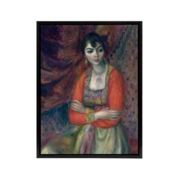 "Artery8 Armenian in Traditional Taraz Glackens Framed Canvas Wall Art - Size: W12"" x H16""" - thumbnail 1