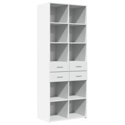 Berkfield Home Highboard White 70x42.5x185 cm Engineered Wood - thumbnail 2