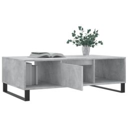Berkfield Home Coffee Table Concrete Grey 104x60x35 cm Engineered Wood - Size: 104 x 60 x 35 cm - thumbnail 4