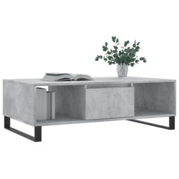 Berkfield Home Coffee Table Concrete Grey 104x60x35 cm Engineered Wood - Size: 104 x 60 x 35 cm - thumbnail 3