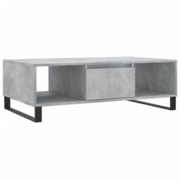 Berkfield Home Coffee Table Concrete Grey 104x60x35 cm Engineered Wood - Size: 104 x 60 x 35 cm - thumbnail 2