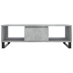 Berkfield Home Coffee Table Concrete Grey 104x60x35 cm Engineered Wood - Size: 104 x 60 x 35 cm - thumbnail 5