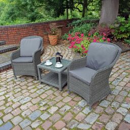 Royalcraft Paris 2 Seater Imperial Companion Set in Grey - thumbnail 1