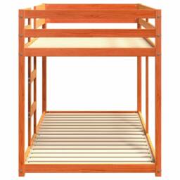 Berkfield Home Bunk Bed without Mattress Wax Brown 90x200 cm Solid Wood Pine - thumbnail 5