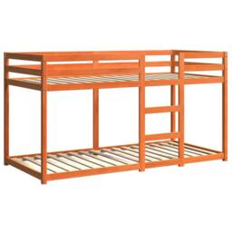 Berkfield Home Bunk Bed without Mattress Wax Brown 90x200 cm Solid Wood Pine - thumbnail 3