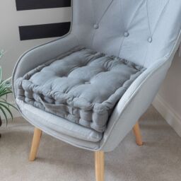Snug City Chunky Booster Cushion in Grey - Size: 45 cm x 45 cm - thumbnail 7