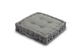 Snug City Chunky Booster Cushion in Grey - Size: 45 cm x 45 cm - thumbnail 2