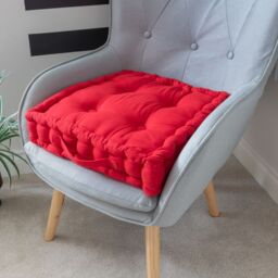 Snug City Chunky Booster Cushion in Grey - Size: 45 cm x 45 cm - thumbnail 4