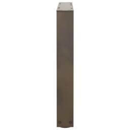 Berkfield Home Dining Table Legs V-Shape 2 pcs Natural Steel 50x(42-43.3) cm Steel in Brown - thumbnail 6