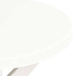 Berkfield Home Bistro Table White Ã˜70 cm Plastic - thumbnail 4
