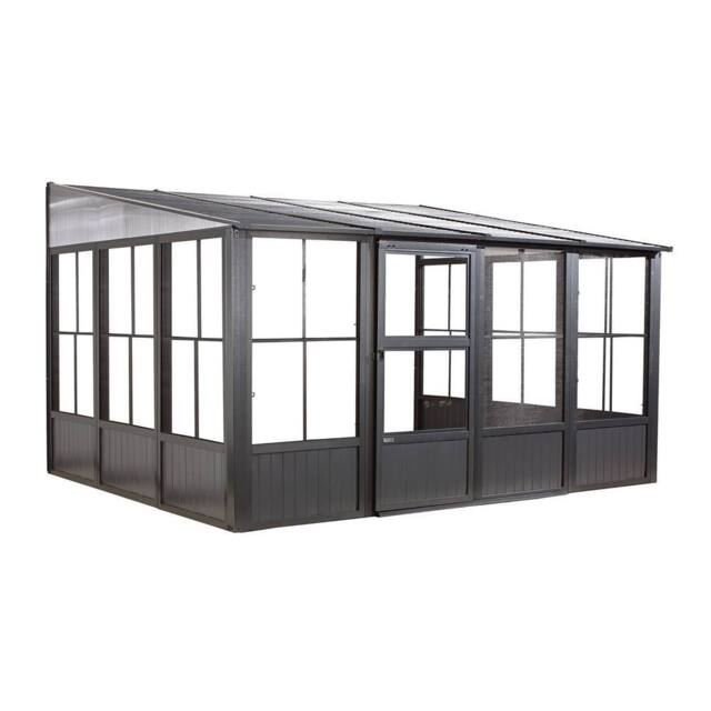Rowlinsons Sojag Charleston Conservatory 3m x 4m - L308.9 x W404 x H244.5 cm in Grey - image 1
