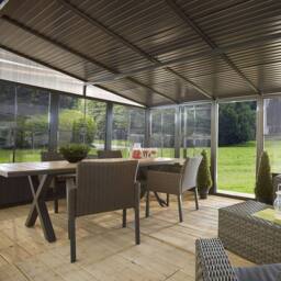 Rowlinsons Sojag Charleston Conservatory 3m x 4m - L308.9 x W404 x H244.5 cm in Grey - thumbnail 3