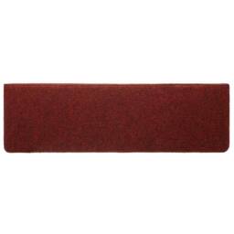 Berkfield Home Stair Mats 10 pcs Bordeaux Red 65x21x4 cm Needle Punch - Size: Medium - thumbnail 4