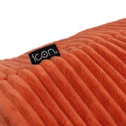 icon Amara Square Bean Bag Footstool, Corduroy in Terracotta - thumbnail 6