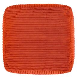 icon Amara Square Bean Bag Footstool, Corduroy in Terracotta - thumbnail 4