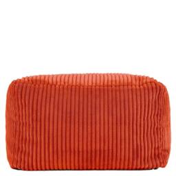 icon Amara Square Bean Bag Footstool, Corduroy in Terracotta - thumbnail 3