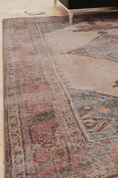 Kukoon Distressed Beige Soft Washable & Liquid Repellent Living Room Area Rug in Light Sand - Size: 80 cm x 300 cm - thumbnail 2