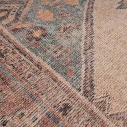 Kukoon Distressed Beige Soft Washable & Liquid Repellent Living Room Area Rug in Light Sand - Size: 80 cm x 300 cm - thumbnail 8