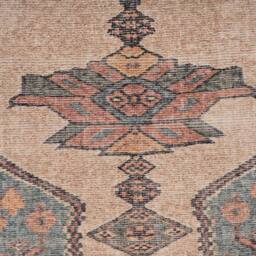 Kukoon Distressed Beige Soft Washable & Liquid Repellent Living Room Area Rug in Light Sand - Size: 80 cm x 300 cm - thumbnail 9