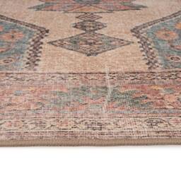 Kukoon Distressed Beige Soft Washable & Liquid Repellent Living Room Area Rug in Light Sand - Size: 80 cm x 300 cm - thumbnail 7