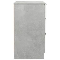 Berkfield Home Bedside Cabinet Concrete Grey 40x36x65 cm - Size: 40 x 36 x 65 cm - thumbnail 7