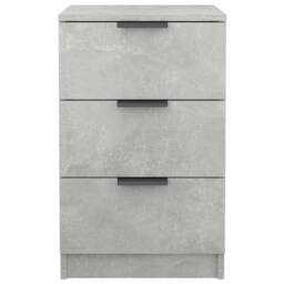 Berkfield Home Bedside Cabinet Concrete Grey 40x36x65 cm - Size: 40 x 36 x 65 cm - thumbnail 6