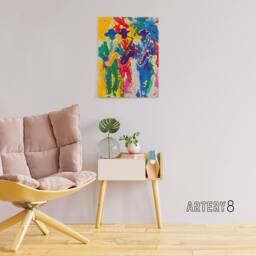 "Artery8 Saxophone Players Jazz Music Fest Canvas Wall Art Print - Size: W18"" x H24""" - thumbnail 3