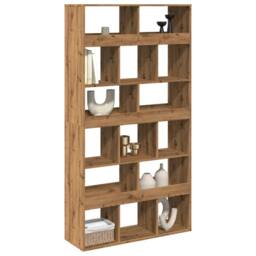 Berkfield Home Room Divider Artisian Oak 100x33x187.5 cm Engineered Wood in Brown - thumbnail 3