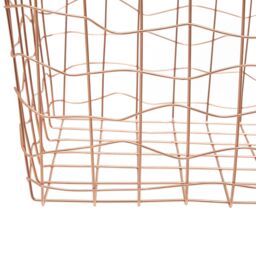 Orsina Stylish Copper Plated Basket, Functional Wireframe Basket For Kitchen, High Quality Contemporary Basket in Gold - thumbnail 5