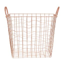 Orsina Stylish Copper Plated Basket, Functional Wireframe Basket For Kitchen, High Quality Contemporary Basket in Gold - thumbnail 3