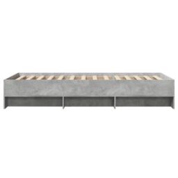 Berkfield Home Bed Frame without Mattress Grey Sonoma 90x200 cm Engineered Wood - thumbnail 6