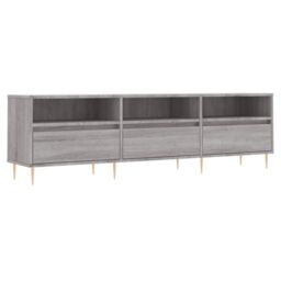 Berkfield Home TV Cabinet Grey Sonoma 150x30x44.5 cm Engineered Wood - thumbnail 2
