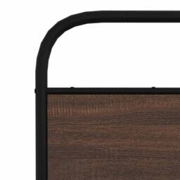 Berkfield Home Bed Frame Without Mattress 120x190 cm Small Double Brown Oak Wood - thumbnail 8