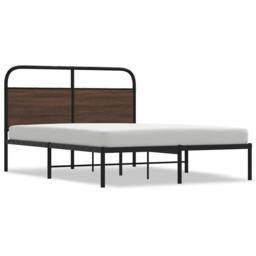 Berkfield Home Bed Frame Without Mattress 120x190 cm Small Double Brown Oak Wood