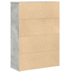Berkfield Home Durable Bookcase Concrete Grey 60x24x85 cm Engineered Wood - Size: 60 x 24 x 85 cm - thumbnail 6
