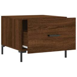 Berkfield Home Coffee Tables 2 pcs Brown Oak 50x50x40 cm Engineered Wood - Size: 50 x 50 x 40 cm - thumbnail 7