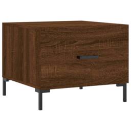 Berkfield Home Coffee Tables 2 pcs Brown Oak 50x50x40 cm Engineered Wood - Size: 50 x 50 x 40 cm - thumbnail 5