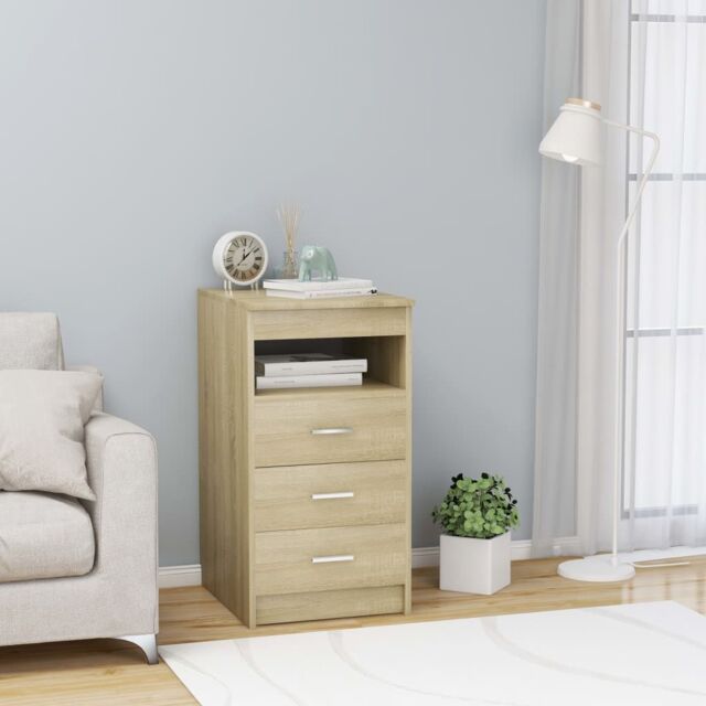 Berkfield Home Drawer Cabinet Sonoma Oak 40x50x76 cm Engineered Wood in Brown - Size: 40 x 50 x 76 cm - image 1