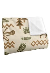 JQ Licensing Lodge Cabin Silky Touch Super Soft Throw Blanket 152 X 127 cm in White - thumbnail 3