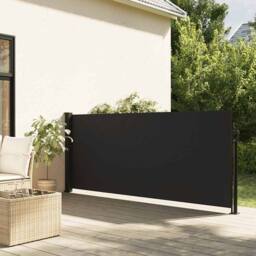 Berkfield Home Retractable Side Awning Black 140x300 cm - thumbnail 2