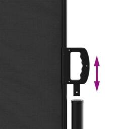 Berkfield Home Retractable Side Awning Black 140x300 cm - thumbnail 6