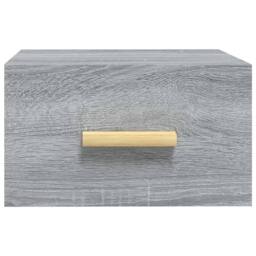 Berkfield Home Stunning Wall-mounted Bedside Cabinets 2 pcs Grey Sonoma 35x35x20 cm - Size: 35 x 35 x 20 cm - thumbnail 7