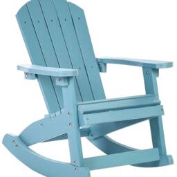 Wyld and Coco Garden Kids Rocking Chair - Kid-Sized Outdoor Rocker Light Blue - thumbnail 2