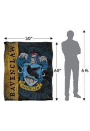 Warner Brothers Harry Potter House Crest Ravenclaw Blanket 152 x 127 cm in White - thumbnail 5