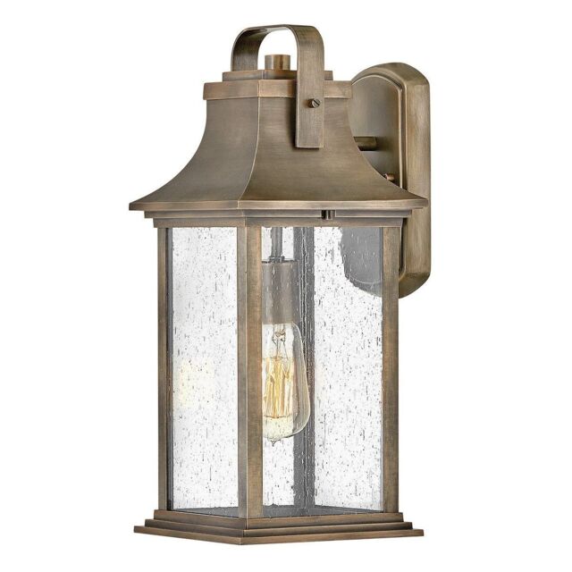 Netlighting Hinkley Grant Outdoor Wall Lantern Burnished Bronze IP44 in Brown - image 1
