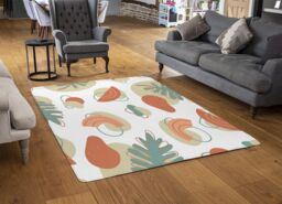 Benjamin Tate Design Line Art & Botanical Elements Designer Rug in Natural - Size: Large - thumbnail 2