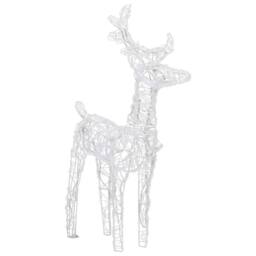 Berkfield Home Beautiful Christmas Reindeers 2 pcs Blue 80 LEDs Acrylic - thumbnail 5